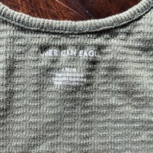 American Eagle olive green  top. New never worn. No tags. Smoke free home.